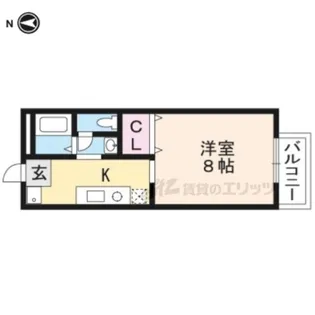 フォーブルTANAKA?【105号室】の間取り