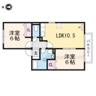 クローバー?【2階】の間取り