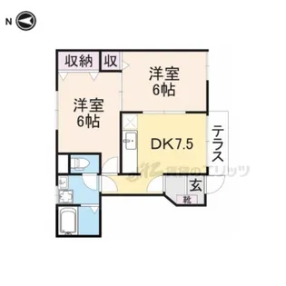 プラッツA【101号室】の間取り