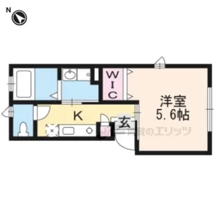 フローラ東雲【202号室】の間取り