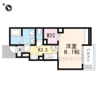 アクア フォレスト【1階】の間取り