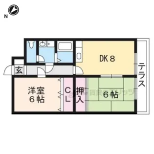 ベルエトワール【2階】の間取り