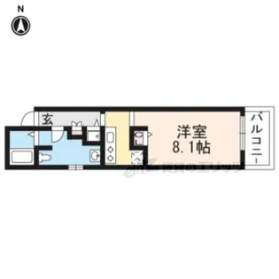 La Fite KARASUMA【403号室】の間取り