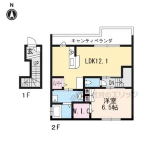 MAISON EXA【201号室】の間取り