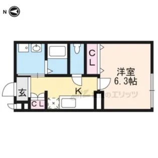 グレース西ノ京【2階】の間取り