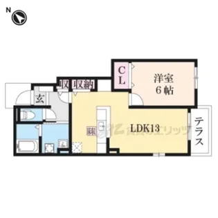 ディオーネ・ジエータ甲南【1階】の間取り