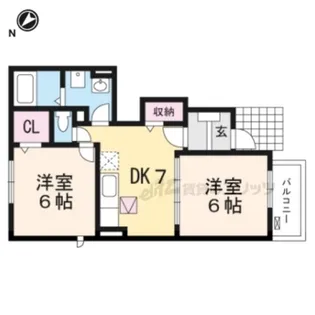 サンライズヒル【1階】の間取り