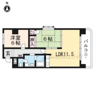 グレース安曇【301号室】の間取り