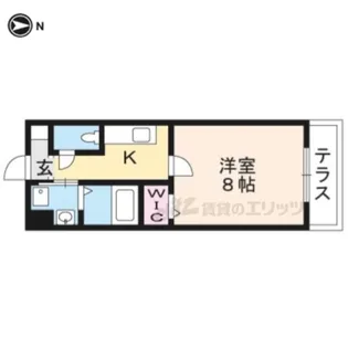 サクシード伏見駅南【106号室】の間取り