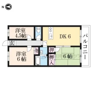 SKY新庄【202号室】の間取り