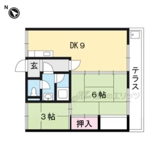 湖西ライフ【I号室】の間取り