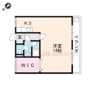 湖西ライフ【B号室】の間取り