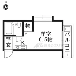 リバーパレス鴨川【1階】の間取り