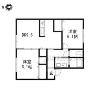 ビーグルスクエア?C棟【101号室】の間取り