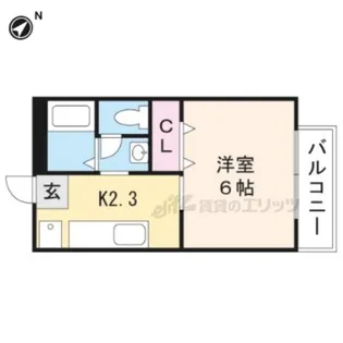 ロイヤルグリーンピア【203号室】の間取り