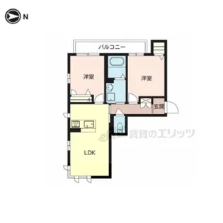 AILE【N203号室】の間取り