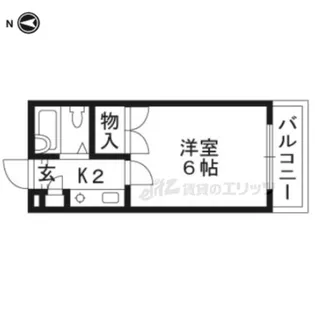 ラフィーネ北山【302号室】の間取り