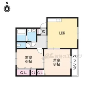 ライフステージ広瀬大島【301号室】の間取り