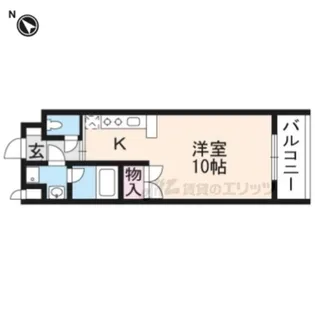 ルミナス鞠小路【202号室】の間取り