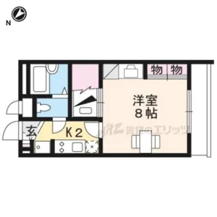 レオパレスハーツフィールド【107号室】の間取り