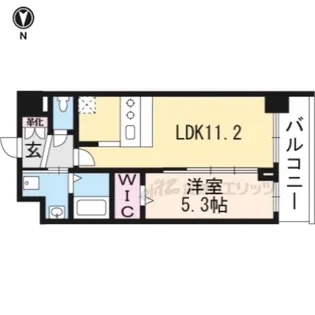 プレデコート西京極【4階】の間取り