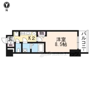 プレデコート西京極【1階】の間取り