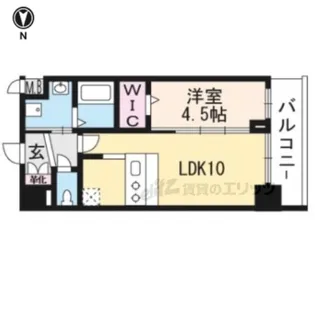 プレデコート西京極【4階】の間取り