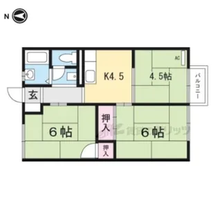 ユニハイム【201号室】の間取り