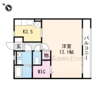 夢咲きの里 D【207号室】の間取り