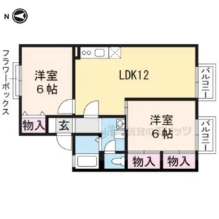 アグリンビレッジC棟【203号室】の間取り