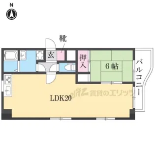 CUBE M&S【4階】の間取り