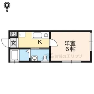 ブリエ丹波口【102号室】の間取り