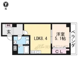 More五条?【501号室】の間取り