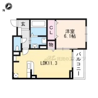 ニューメゾン山冨士【2階】の間取り