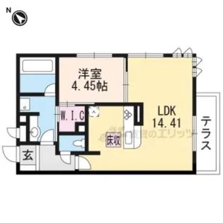ラシュレ【1階】の間取り
