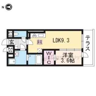 シンフォニー久津川【102号室】の間取り