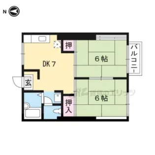 ソシア Ⅱ【204号室】の間取り