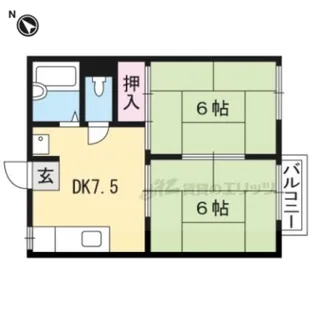 エアリーコートA棟【203号室】の間取り