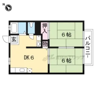 コーポアイリス【1階】の間取り
