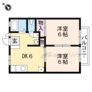 コーポアイリス【2階】の間取り