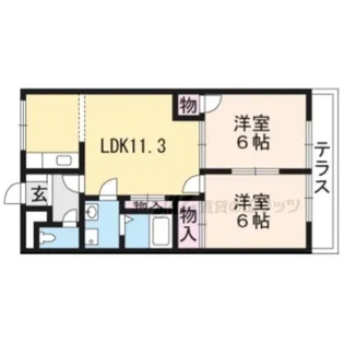 ロワールKENT【3階】の間取り