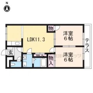ロワールKENT【2階】の間取り