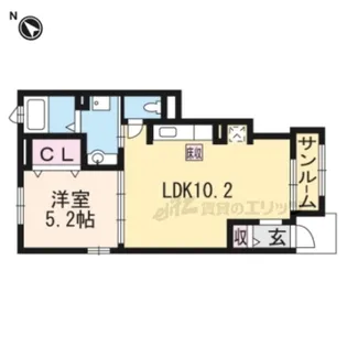 ロジュマン ミユキⅡ【1階】の間取り