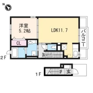 ロジュマン ミユキⅡ【2階】の間取り