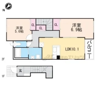 Plaisir Chateau【2階】の間取り