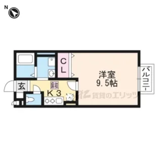 ハンズレジデンス北脇A棟【1階】の間取り