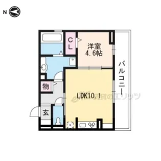 ウッドステージ桜壱号館【2階】の間取り