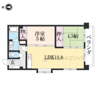 ライトシティビル【303号室】の間取り