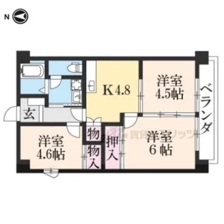 ライトシティビル【301号室】の間取り