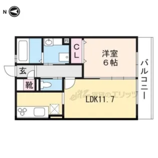 ハンズレジデンス泉【303号室】の間取り